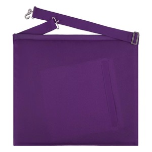 Delantal del Consejo Maestro Ilustre con Bordado a Máquina de Cinta Morada - Product Image 5