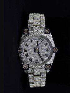 Reloj Deportivo Mecánico de Lujo Imperial Jewels, con GPS, de Acero Inoxidable y Moissanita, Estilo Hip Hop Unisex, Resistente al Agua 10 Bar - Product Image 3