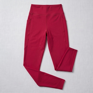 Leggings d'équitation personnalisés pour femmes, taille haute, poche latérale pour téléphone, empiècements contrastants, grip aux genoux, pantalons d'équitation OEM ODM - Product Image 5