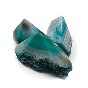 Base de corte de punta de ágata de ónix verde de alta calidad, punto de cristal, Belleza Natural curativa, pieza maestra perfecta para decoración del hogar o la oficina - Product Image 1