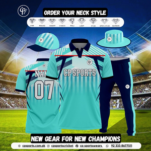Derniers modèles de maillots de cricket, ensembles complets, prix de gros pour les clubs, les équipes et les festivals et événements sportifs scolaires - Product Image 6
