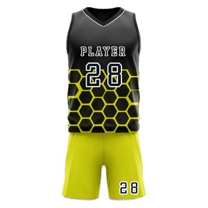 Camiseta de baloncesto de alta calidad Unisex, conjunto de ropa deportiva impresa por sublimación con logotipo personalizado, diseño transpirable para jóvenes y adultos, apliques - Product Image 6