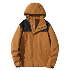 Waterproof Hooded <b>Softshell</b> <b>Jacket</b> Custom Logo Stand Breathable <b>Jacket</b> for Men - Product Image 1