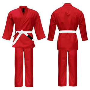 Uniforme de karaté sur mesure de haute qualité avec ceinture, logo sur le devant, séchage rapide, respirant, léger et élastique pour hommes - Product Image 1