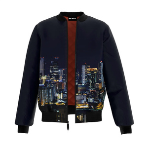 Chaqueta Bomber de Invierno Unisex Personalizable, Cortavientos, Ligera, con Logotipo Personalizado, Colores a la Moda, Ropa Exterior Informal de Alta Calidad - Product Image 1