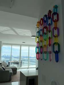 Luxury Interior Decorative Resin Wall Chain Handmade Hanging Accent for Residential Projects - Product Image 4