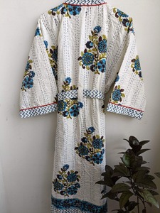 Robe décontractée en coton de qualité supérieure, robe enveloppante pour femmes, acheter directement auprès du fournisseur - Product Image 2