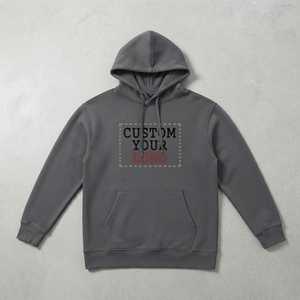 Hoodies Oversize de Haute Qualité avec Impression en Relief, Brodés, en Coton Épais pour Hommes, Pulls en Molleton de Coton Uni, Coupe Boxy - Product Image 1