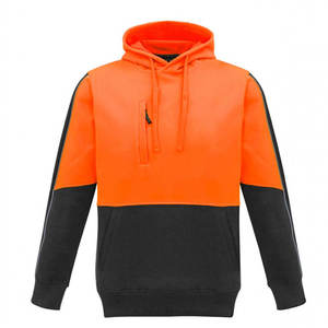 Sweat-shirts haute visibilité personnalisés 100 % polyester, tendance, réfléchissants, de qualité supérieure, durables, nouveau style, vêtements de travail. - Product Image 5