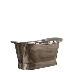 Baignoire élégante en cuivre argenté avec une finition brillante et réfléchissante. Design moderne haut de gamme. Disponible aux prix de gros. - Product Image 5