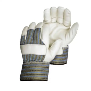 Gants de sécurité robustes en cuir grainé de vachette, réfléchissants, pour travaux de construction, vêtements de travail pour monteurs canadiens, construction industrielle - Product Image 1