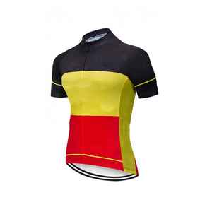 Ensemble de maillots de cyclisme en polyester 100% respirant, léger, écologique, anti-UV, pour grossistes, avec logo personnalisé OEM - Product Image 2