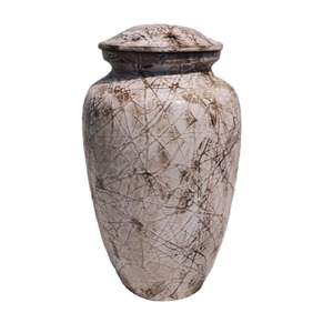 Urna Funeraria Decorativa de Aluminio con Acabado de Mármol Estilo Americano Radiance para Cenizas de Adultos, Almacenamiento para Restos Humanos - Product Image 2