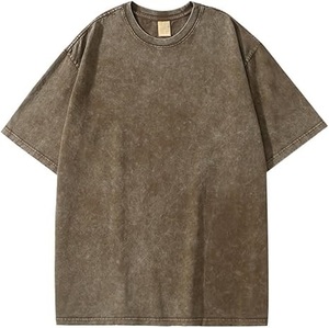 เสื้อยืดคอกลมผ้าฝ้าย 100% สีซีดแบบซันเฟด สำหรับผู้ชาย ทรงหลวม พิมพ์ลายตามสั่ง แห้งเร็ว เหมาะสำหรับออกกำลังกาย มีหลายสี เสื้อยืดดีไซน์ไม่ซ้ำใครสำหรับผู้ชาย - Product Image 3