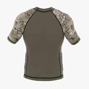 IBEX HILLS Custom Wholesale <b>Men</b> Winter <b>Compression</b> Gym <b>Shirt</b> Seamless Sports Apparel Short Sleeve Heat Transfer Printed T <b>Shirt</b> - Product Image 2