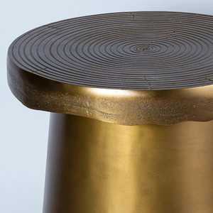 Don't Miss Modern Round Brass <b>Console</b> <b>Table</b> Contemporary Design Handmade Pedestal Base Living Room Furniture <b>Gold</b> Finish - Product Image 3