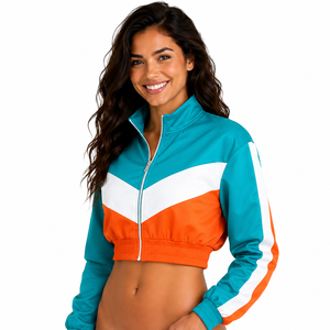 Veste de course colorée pour femmes avec short de compression, vêtements de sport, marque privée, OEM, vestes pour hommes - Product Image 4