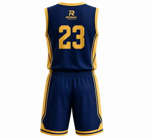 Ensemble d'uniformes de basketball personnalisés OEM ODM sublimés pour hommes, maillot et short de basketball en polyester à séchage rapide, fabricant en gros - Product Image 2