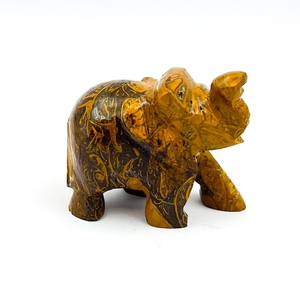 Figura de Elefante Tallada a Mano en Jaspe, Piedra Preciosa Natural, Decoración Feng Shui para Equilibrar la Energía, Venta al Por Mayor - Product Image 1