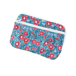 Housse pour ordinateur portable matelassée légère en coton pur avec fermeture éclair, design artisanal de Jaipur, durable, lavable en machine, personnalisable - Product Image 1