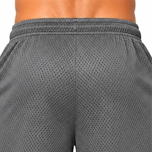 Shorts de sport en maille pour hommes, séchage rapide, respirants, décontractés, pour la gym, la course, le basketball, l'entraînement, coupe ample, avec cordon de serrage - Product Image 5