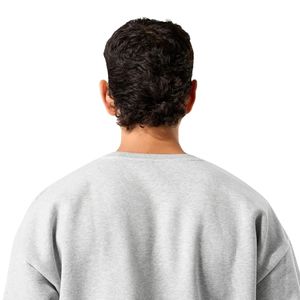 เสื้อสเวตเชิ้ตคอกลมสีเทาเฮเธอร์สำหรับผู้ชาย ผ้าฟลีซพรีเมียม แขนยาว สวมใส่สบายๆ สไตล์สตรีทแวร์ เหมาะสำหรับออกกำลังกาย - Product Image 5