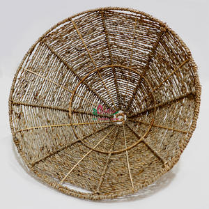 Abat-jour en forme de cône de jonc de mer de haute qualité, produit fait main de style rustique décoratif pour la décoration intérieure - Product Image 2