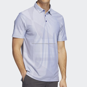 Golf de alta calidad para hombres para camisetas de polo Logotipo personalizado Tela de sarga que absorbe la humedad Estilo deportivo Verano Precio al por mayor para Spor - Product Image 1