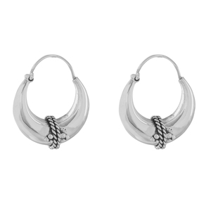 best selling Precious Sterling Silver Hoop Earrings 925 Minimalist Gift Jewelry for Women at reasonable price - Product Image 3