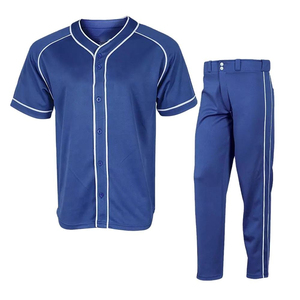 Ensemble uniforme de baseball : Maillot gris, pantalon noir, sublimé, manches courtes, anti-humidité, 100 % polyester, vêtements pour hommes adultes - Product Image 6