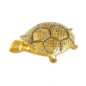Plaque décorative en métal en forme de tortue, figurine d'animal, sculpture de table ornée, style vintage, décoration d'intérieur - Product Image 3