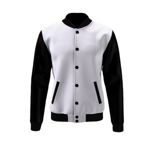 Chaqueta Bomber de Invierno de Lana Personalizada de Alta Calidad para Hombre, Anti-UV, Cortavientos, Ajustada, Bordada, Chaqueta Universitaria Moderna - Product Image 1