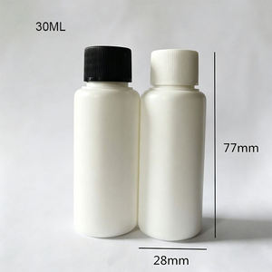 Étiquette en plastique couleur personnalisée, estampage à chaud or, impression sérigraphique, CYLINDRE HDPE NATUREL 1 OZ, 20-410 - Product Image 4
