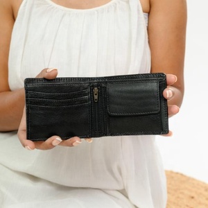 กระเป๋าถือหนังแท้สำหรับผู้หญิงมาใหม่กระเป๋าคลัทช์สั้นมีซิปกันขโมยอเนกประสงค์แกะสลักด้วยมือ - Product Image 6