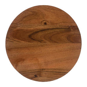 Support de piédestal rond en bois d'acacia pour la décoration de plantes et de cuisine Risers en bois de ferme rustique pour la décoration directe d'usine - Product Image 3
