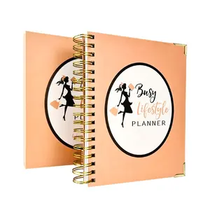 Ciltli spiral günlük dergi planlayıcısı dizüstü hediye kutu seti gündem organizatör planlayıcısı dizüstü gün planlayıcısı