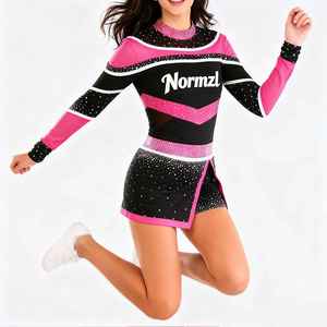 ชุดยูนิฟอร์มเชียร์ลีดเดอร์สำหรับผู้ใหญ่แบบสั่งทำพิเศษของ Solid Traders พร้อมโลโก้ด้านหน้า ผลิตจากโพลีเอสเตอร์ 100% พิมพ์ลายดิจิทัล - Product Image 3