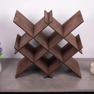 Stylish Wine Bottles Rack Modern Tabletop Rack For Kitchen Countertop Side <b>Table</b> Home Bar And Party Event Display From India - Product Image 2