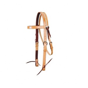 Western Headstall Premium Mano Tooled Cuero Western Horse Headstall - Product Image 1