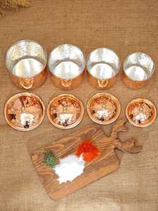 Hammered Copper Vintage Design Handcrafted Eco-Friendly Pantry Canister <b>Storage</b> <b>Jar</b> <b>Kitchen</b> Organizer Tea Coffee Container Food - Product Image 2