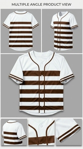 Maillot de baseball unisexe pour homme, chemise à boutons, vêtements de sport décontractés, respirant, léger, tenue d'équipe athlétique - Product Image 6