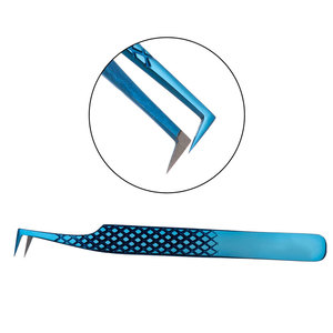 Pinzas de Acero Inoxidable Duraderas para Extensiones de Pestañas Clásicas y de Volumen, Herramienta de Belleza Ligera Antideslizante - Product Image 3