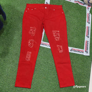 Pantalones de mezclilla casuales de cintura media para mujer, talla grande, a la moda, elásticos, transpirables, con bordado de estilo urbano, ¡los más vendidos! - Product Image 2