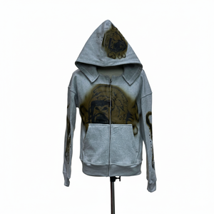 เสื้อฮู้ดดี้แบบมีซิปสั่งทำพิเศษ 500 GSM ผ้าฝ้าย 100% พิมพ์โลโก้ตามแบบ OEM สำหรับผู้ชาย ผู้ผลิตเสื้อฮู้ดดี้แบบหนา ใส่สบาย ทันสมัย สำหรับทั้งชายและหญิง - Product Image 1