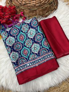 Sari indien de créateur en satin japonais avec broderie Jari, style ethnique chic, tendance pour mariage et fête, export, avec blouse exclusive - Product Image 4