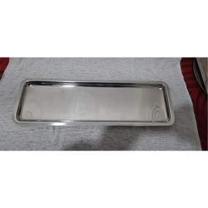 Plato de Acero Inoxidable Ecológico al por Mayor, Bandeja Metálica Resistente a la Corrosión para Cantinas y Restaurantes - Product Image 2