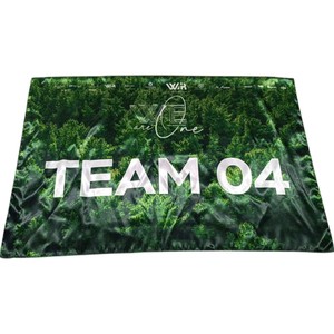 Bandera Promocional con Forma de Pluma, Impresión Digital, Duradera, de Poliéster y Aluminio, del Consejo Contra el Cáncer - Product Image 4