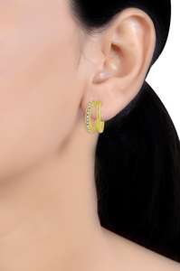 Boucles d'oreilles pendantes en alliage plaqué or avec pierres, faites à la main, les plus vendues, pour femmes, bijoux de mode pour mariage, disponibles au meilleur prix du marché - Product Image 2