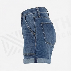 Shorts en jean tendance pour femmes, couleur personnalisée, décontractés, style streetwear estival, vêtements pour femmes - Product Image 3