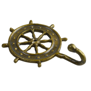 Ship Wheel Theme Design Wall <b>Hook</b> Best for Home Decor Design Cloth <b>Hook</b> With Aluminium Metal Design Towel <b>Hook</b> - Product Image 1